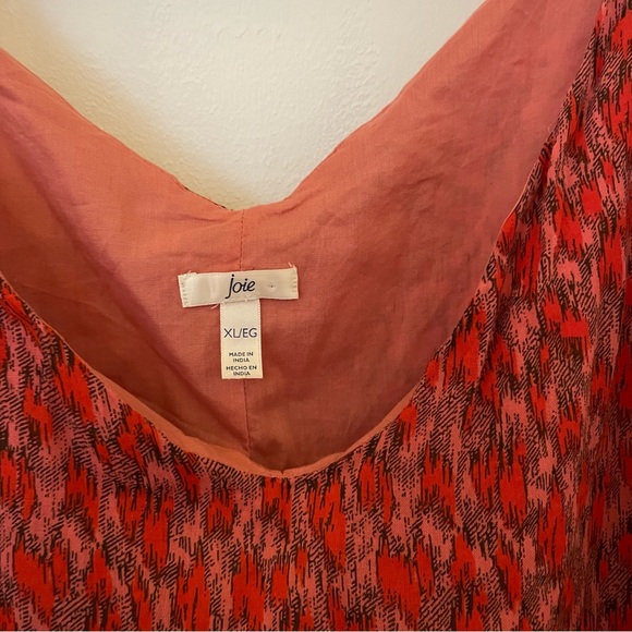 Joie red double layered tiered maxi tank dress XL NWT - Picture 7 of 10